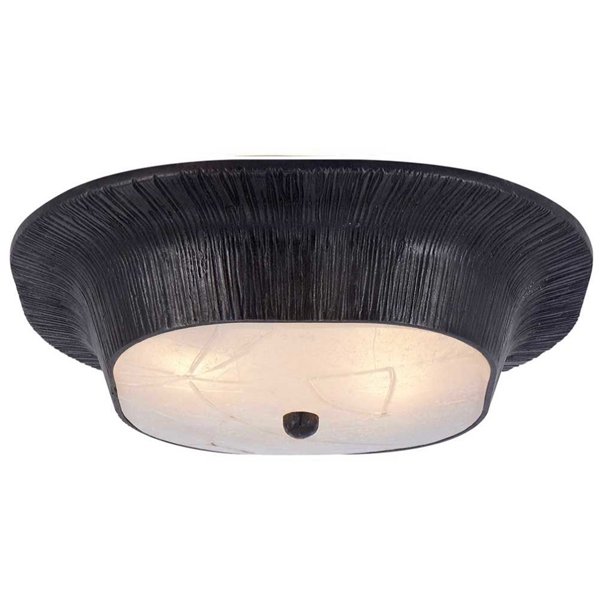 Потолочный светильник Utopia Round Sconce Black Черный в Саратове | Loft Concept 