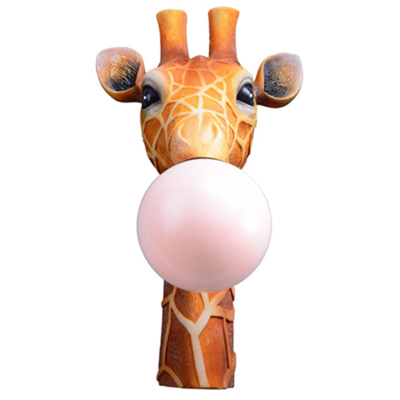 Бра для детской Жираф Bubble Gum Giraffe Wall Lamp Карамель Коричневый Розовый пастельный Бра для детской Жираф Bubble Gum Giraffe Wall Lamp Карамель Коричневый Розовый пастельный в Саратове | Loft Concept
