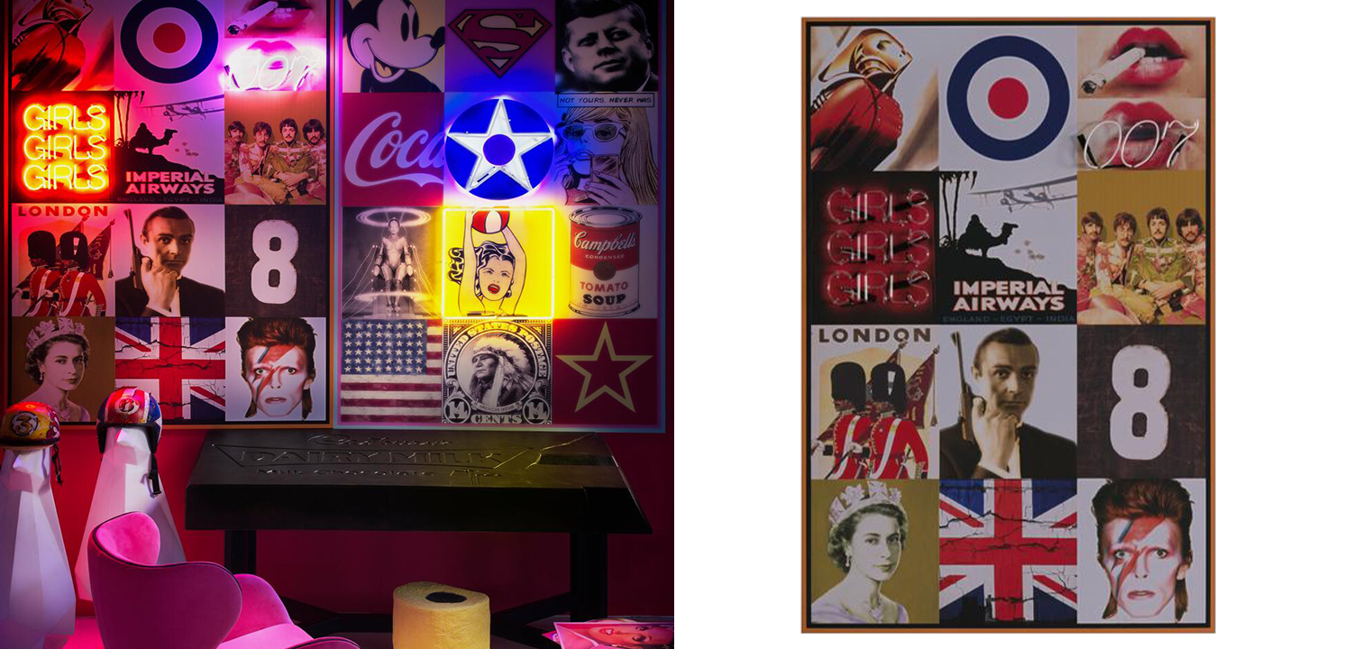 Дизайнерский Неоновый Постер Ретро Britain - фото