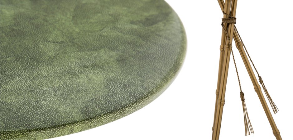 Green Stingray Skin Side Tables Green Stingray Skin Side Tables - Loft-Concept в Саратове