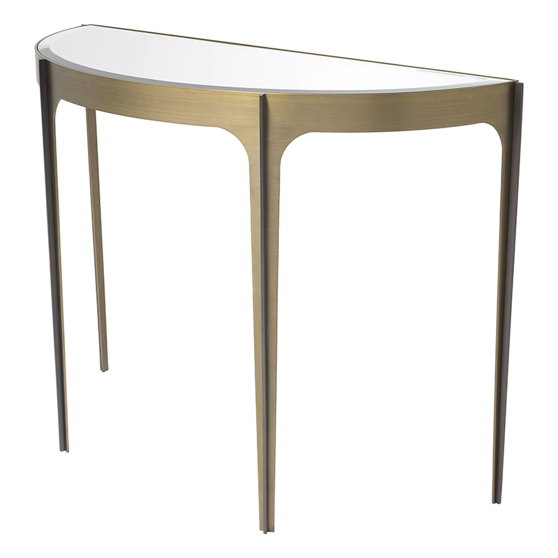 Консоль Eichholtz Console Table Artemisa Brass Латунь Зеркало в Саратове | Loft Concept 