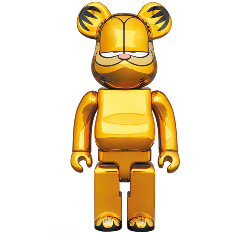 Статуэтка Bearbrick Garfield Глянцевое золото Статуэтка Bearbrick Garfield Глянцевое золото в Саратове | Loft Concept