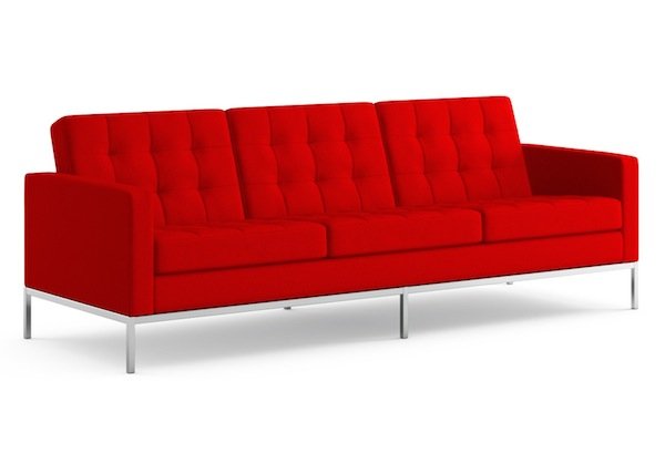 Диван Florence Knoll sofa Серый Красный Коричневый Зеленый Желтый Голубой Белый Черный в Саратове | Loft Concept 