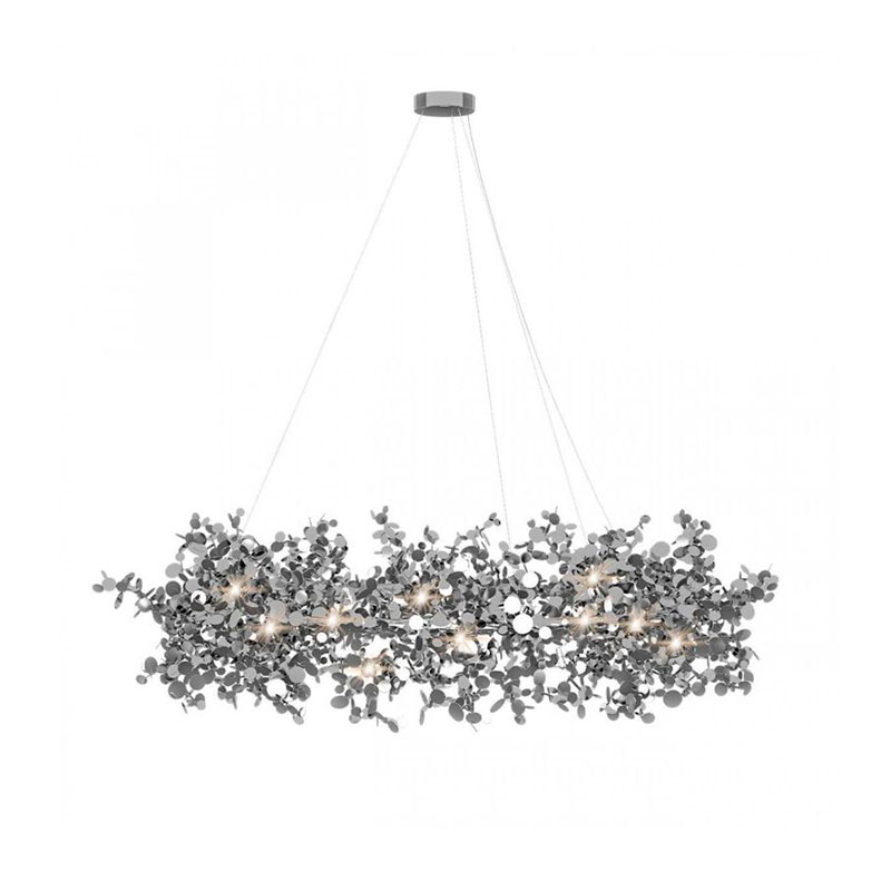 Люстра Terzani Argent Suspension Ring Silver Серебряный в Саратове | Loft Concept 