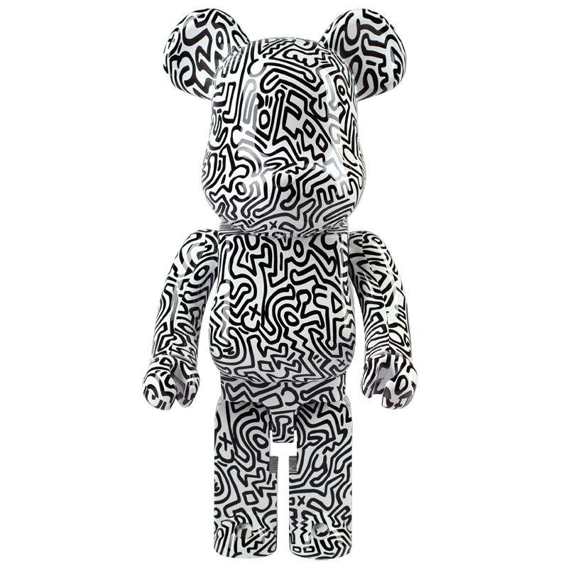 Статуэтка  Bearbrick Keith Haring Ver. 4 Черно-белый в Саратове | Loft Concept 