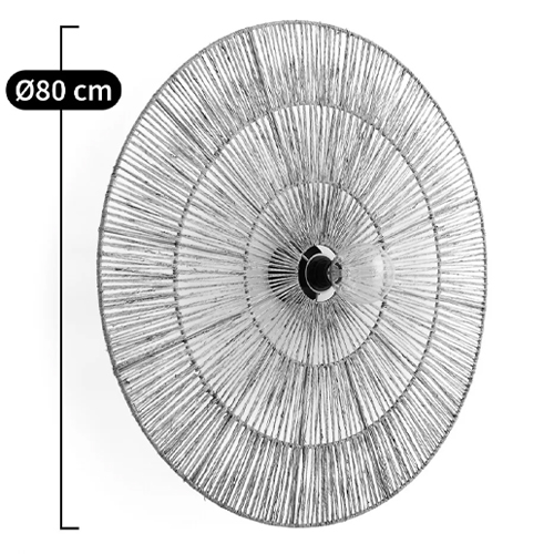 Круглый настенный светильник с декором из пеньковой веревки Alano Wall Lamp Круглый настенный светильник с декором из пеньковой веревки Alano Wall Lamp в Саратове