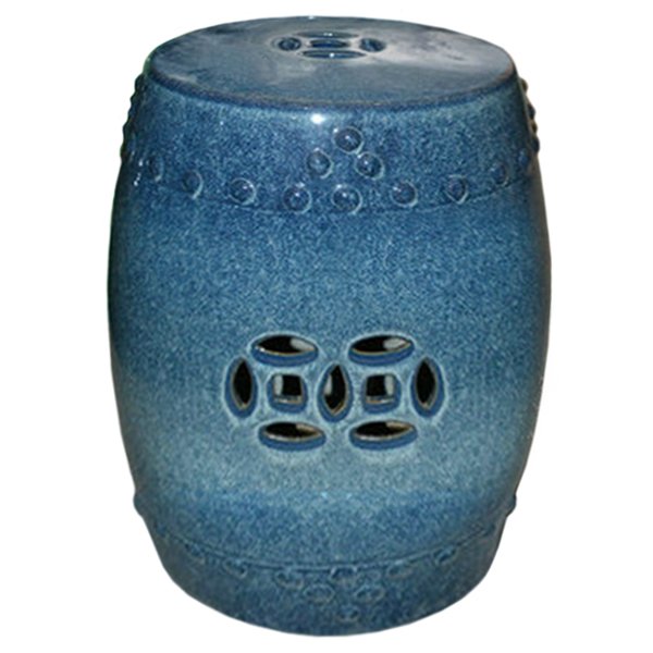 Китайский табурет ceramic garden stool blue AMBRE Винтажный голубой Китайский табурет ceramic garden stool blue AMBRE Винтажный голубой в Саратове | Loft Concept