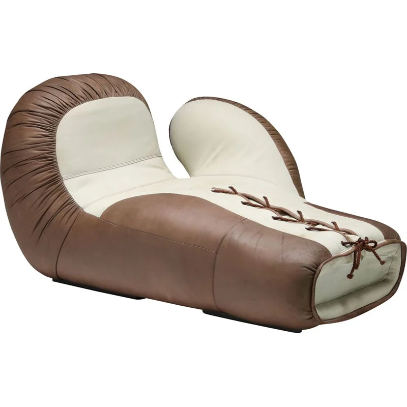Кушетка Дизайнерская в форме Боксерской Перчатки Vintage De Sede boxing glove sectional sofa II Коричневый Молочный Кушетка Дизайнерская в форме Боксерской Перчатки Vintage De Sede boxing glove sectional sofa II Коричневый Молочный в Саратове | Loft Concept