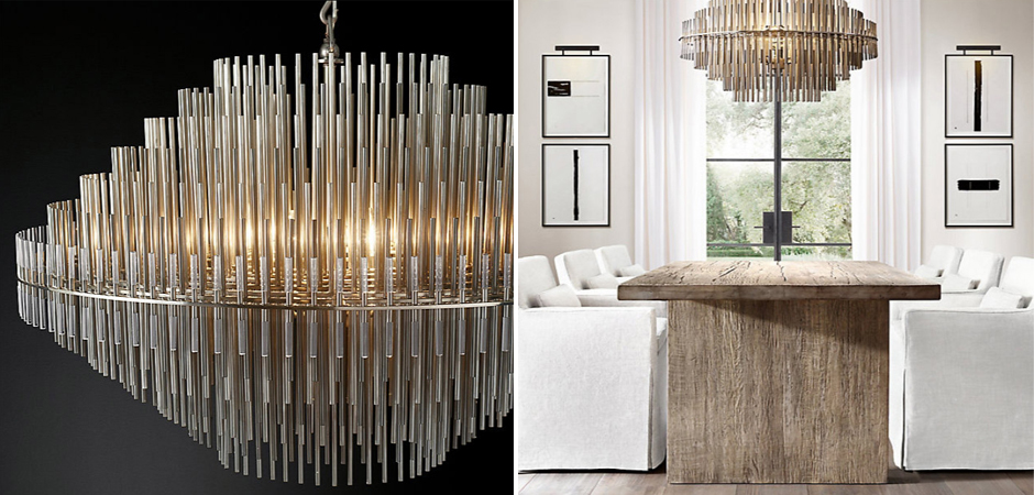 Люстра Restoration Hardware Emile Round Chandelier Chrome Люстра Restoration Hardware Emile Round Chandelier Chrome - Loft-Concept в Саратове