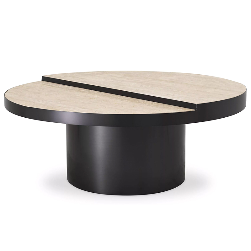 Кофейный стол Eichholtz Coffee Table Excelsior Песочный Черный в Саратове | Loft Concept 