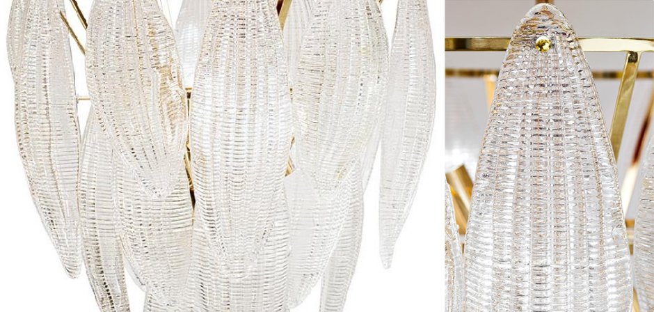 Textured glass Chandelier Textured glass Chandelier - Loft-Concept в Саратове
