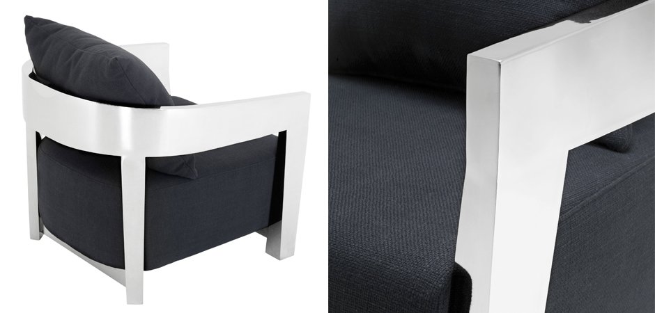 Кресло Eichholtz Chair Rubautelli Stainless steel Кресло Eichholtz Chair Rubautelli Stainless steel - Loft-Concept в Саратове