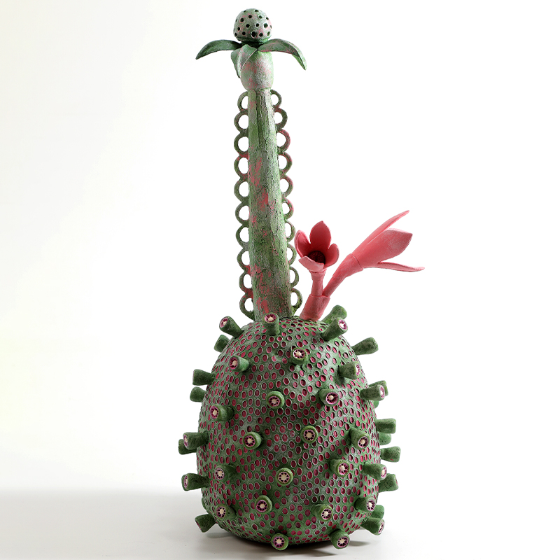 Статуэтка тропический фрукт Pandora Tropical Fruit Alien Lotus Green Зеленый Розовый в Саратове | Loft Concept 