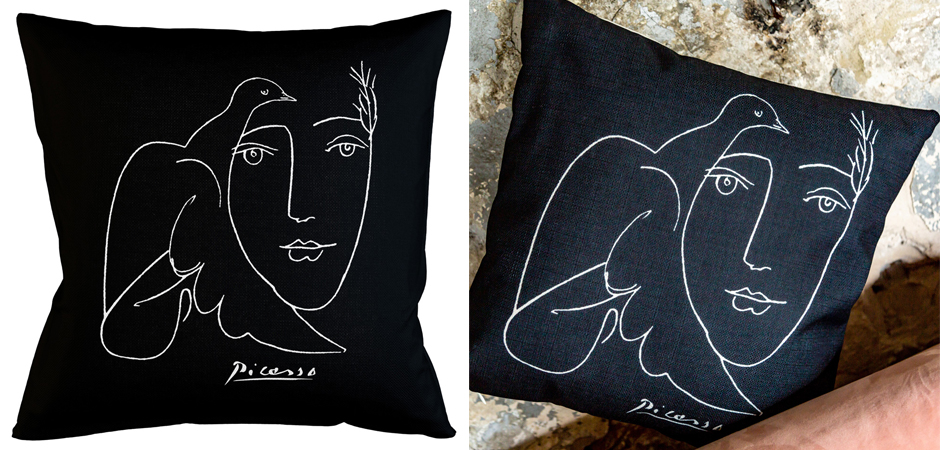 Декоративная подушка White Silhouette Dove Pillow Декоративная подушка White Silhouette Dove Pillow - Loft-Concept в Саратове