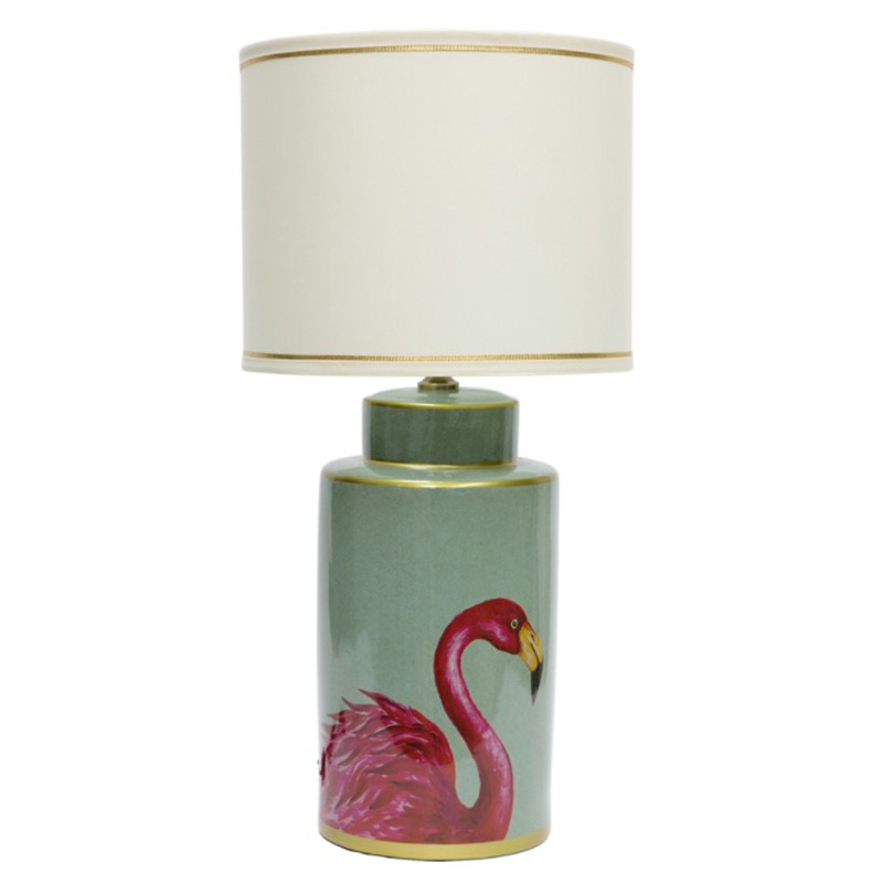 Настольная лампа Flamingo Table lamp Розовый Бирюзовый Белый Золотой в Саратове | Loft Concept 