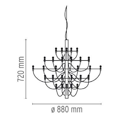 Люстра Flos 2097 30 Brass в Саратове