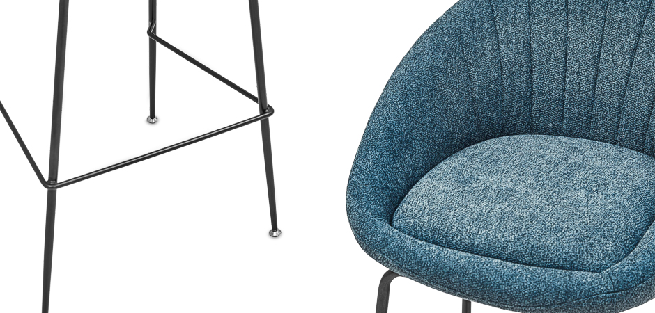 Барный стул Alberto Bar Stool Blue Барный стул Alberto Bar Stool Blue - Loft-Concept в Саратове
