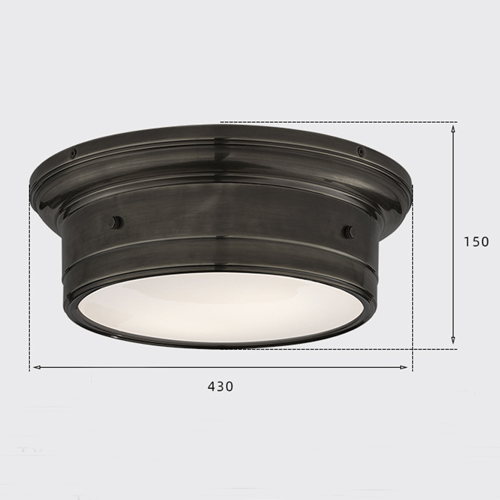 Потолочный светильник круглый черного цвета Modern Simple Ceiling Light в Саратове
