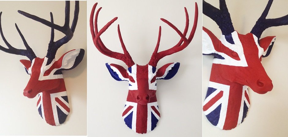 Голова оленя - Union jack Голова оленя - Union jack - Loft-Concept в Саратове