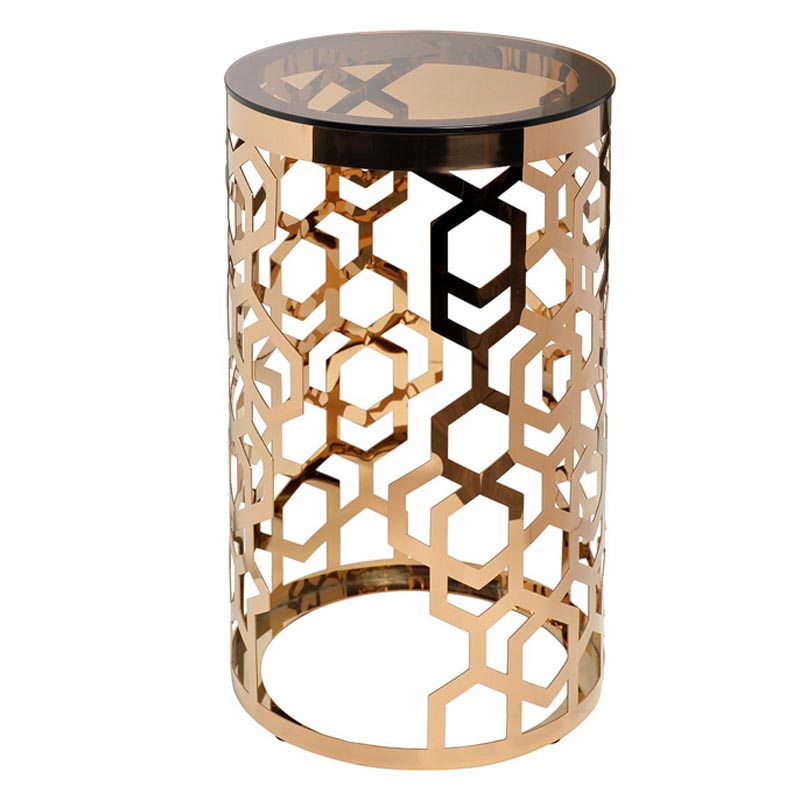 Подставка Yen Geometry pink gold cylinder 70 Глянцевое золото Подставка Yen Geometry pink gold cylinder 70 Глянцевое золото в Саратове | Loft Concept