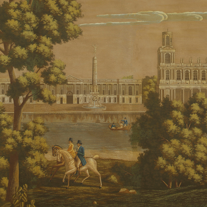 Обои ручная роспись Monuments of Paris Roberts on antique scenic Xuan paper Обои ручная роспись Monuments of Paris Roberts on antique scenic Xuan paper в Саратове | Loft Concept