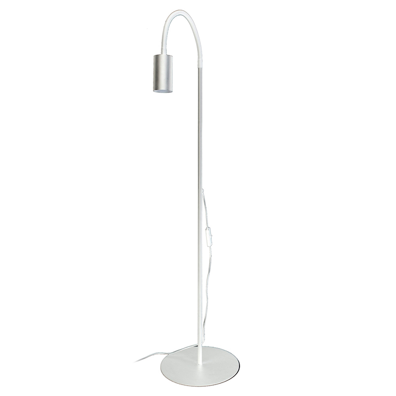 Торшер Noor Trumpet Floor Lamp white Белый Сталь в Саратове | Loft Concept 