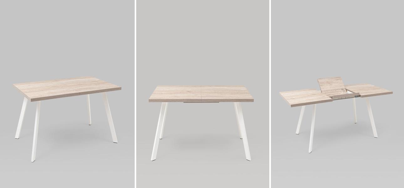 Стол обеденный Harris Collection столешница светлое дерево - фото