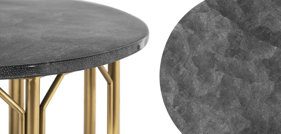 Приставной стол Stingray Skin Round Table Приставной стол Stingray Skin Round Table - Loft-Concept в Саратове