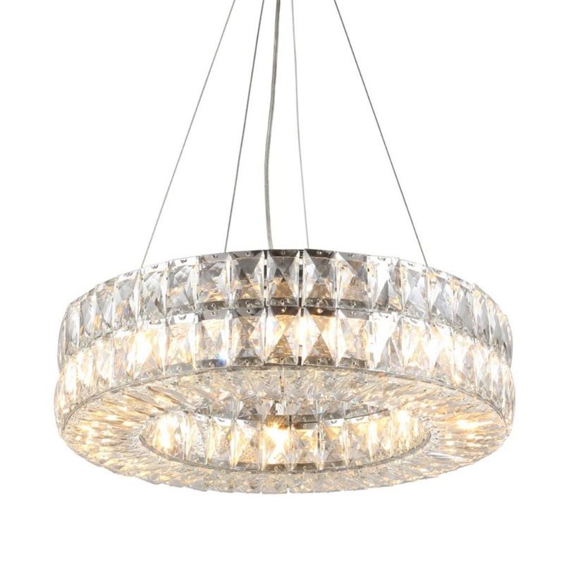 Люстра Crystal Regena Silver Chandelier Прозрачный Хром в Саратове | Loft Concept 