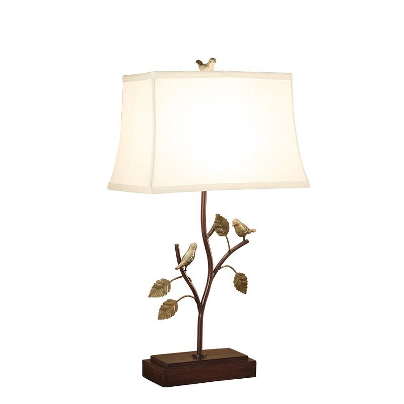 Настольная лампа Bird Talk Table lamp Белый Коричневый Латунь в Саратове | Loft Concept 