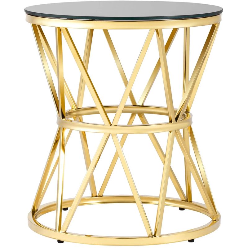 Стол приставной Beranger Collection Gold Глянцевое золото Черный Стол приставной Beranger Collection Gold Глянцевое золото Черный в Саратове | Loft Concept
