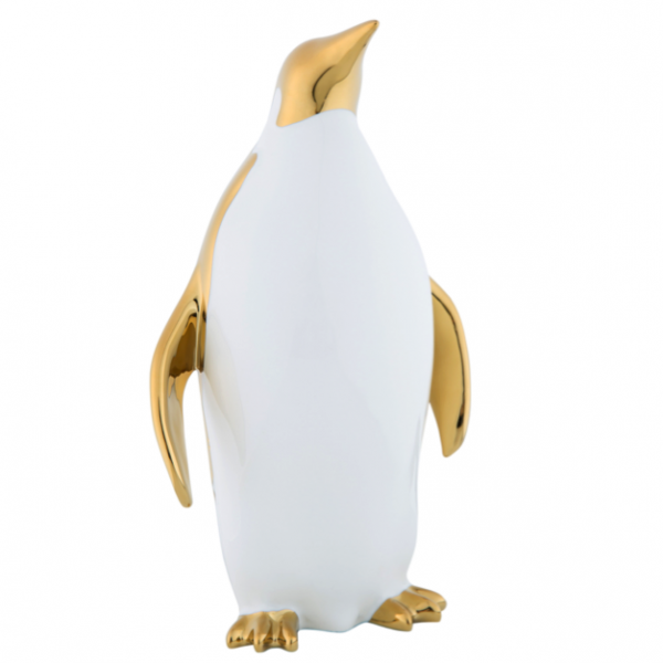 Декор Penguin Big Белый Золотой Декор Penguin Big Белый Золотой в Саратове | Loft Concept
