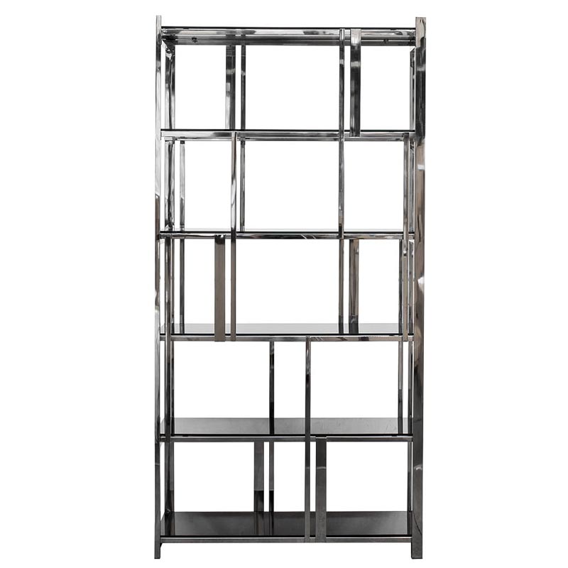 Стеллаж Kenton Rack Хром Черный в Саратове | Loft Concept 