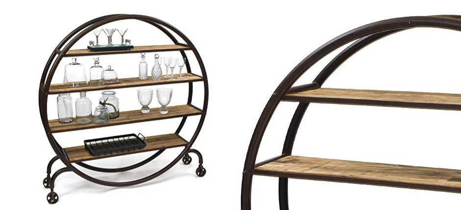 Стеллаж Industrial Metal Round Bookshelf Стеллаж Industrial Metal Round Bookshelf - Loft-Concept в Саратове