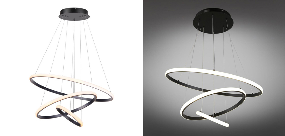 Люстра Ring Horizontal Trio black 60+40+20 Люстра Ring Horizontal Trio black 60+40+20 - Loft-Concept в Саратове