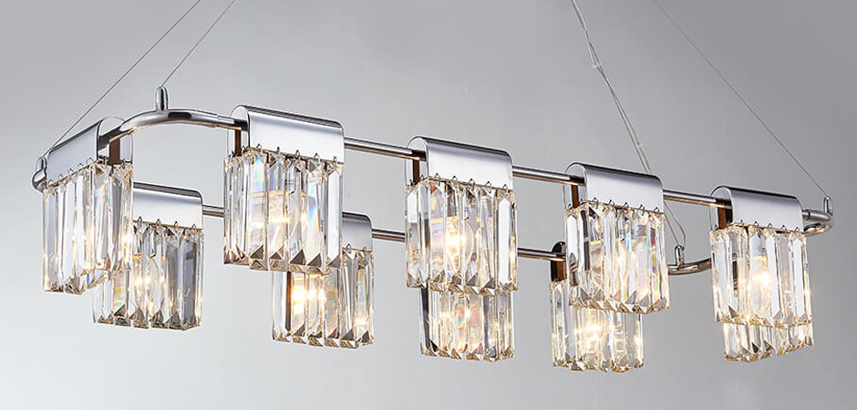 Люстра Crystal Pendants chrome 10 Люстра Crystal Pendants chrome 10 - Loft-Concept в Саратове