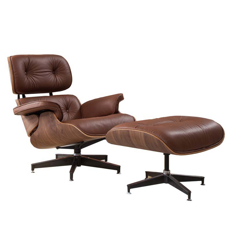 Кресло Eames Lounge Chair & Ottoman light brown Коричневый в Саратове | Loft Concept 