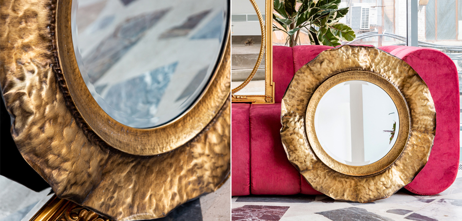 Зеркало Chlodio Aged Gold Mirror Зеркало Chlodio Aged Gold Mirror - Loft-Concept в Саратове