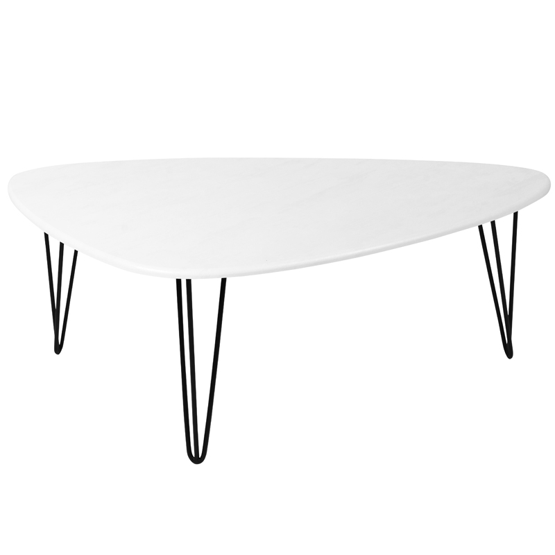 Кофейный стол Dorian Coffee Table white Белый бетон в Саратове | Loft Concept 