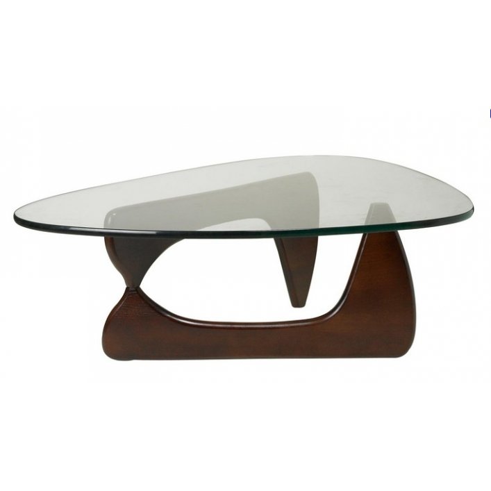 Столик Isamu Noguchi Coffee Table Черный Коричневый Белый дуб в Саратове | Loft Concept 