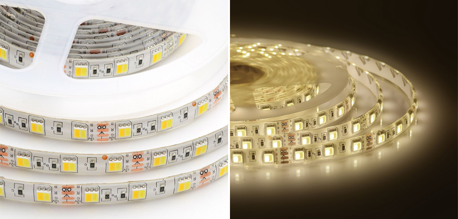 Светодиодная влагозащищенная лента 14,4W/m 60LED/m 5050SMD холодный белый/теплый белый 5M Светодиодная влагозащищенная лента 14,4W/m 60LED/m 5050SMD холодный белый/теплый белый 5M - Loft-Concept в Саратове