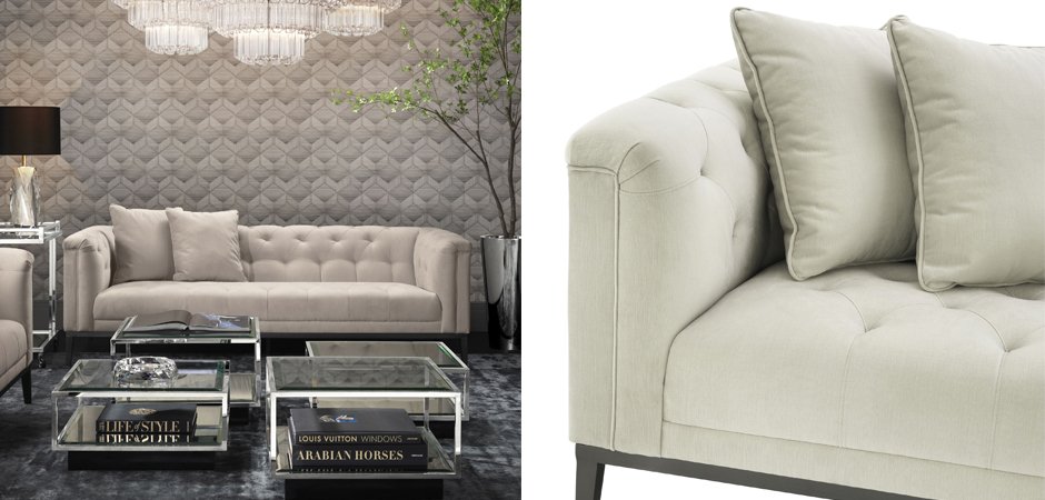 Диван Eichholtz Sofa Cesare Beige Диван Eichholtz Sofa Cesare Beige - Loft-Concept в Саратове