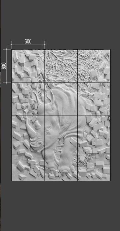 Барельеф RHINOCER в Саратове