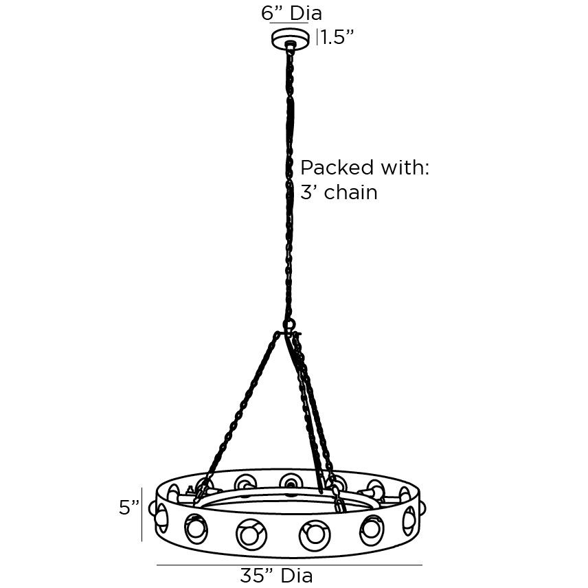 Люстра Arteriors REDONDO CHANDELIER в Саратове