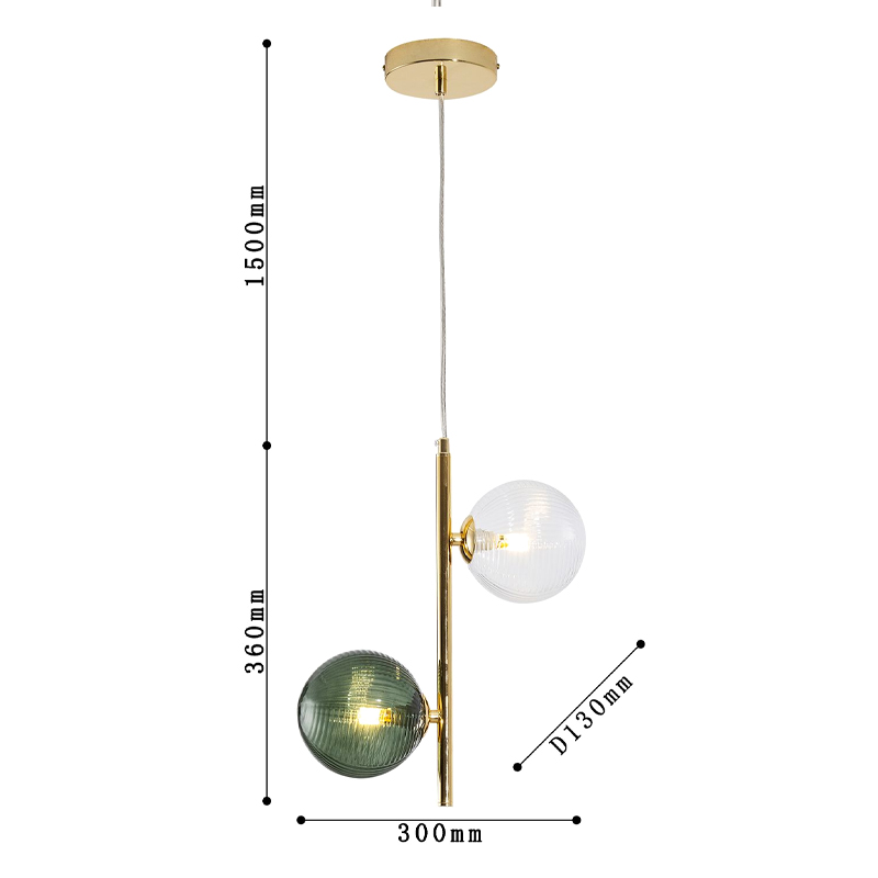 Подвесной светильник Bolle Multi Color hanging 2 lamp в Саратове