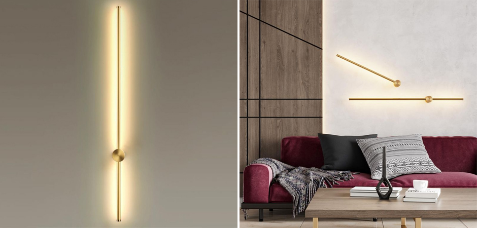 Бра светодиодное Trumpet tube Gold 100см Бра светодиодное Trumpet tube Gold 100см - Loft-Concept в Саратове