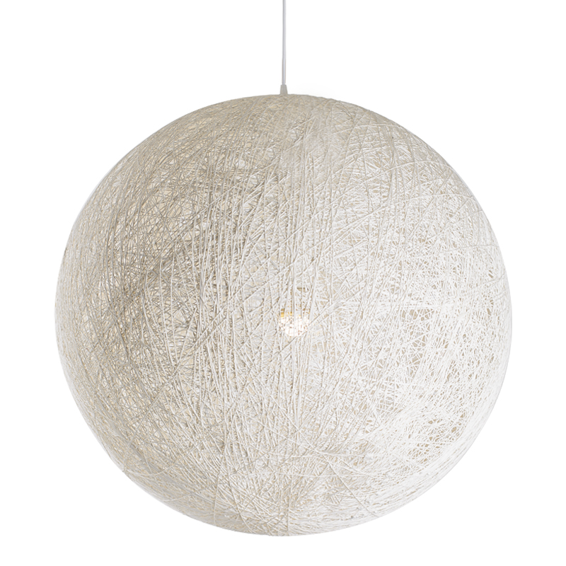 Подвесной светильник Moooi Thread Papier Mache Lamp white Белый в Саратове | Loft Concept 