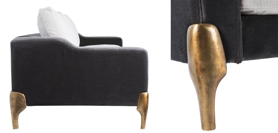 Диван Brass Legs Shovels Диван Brass Legs Shovels - Loft-Concept в Саратове