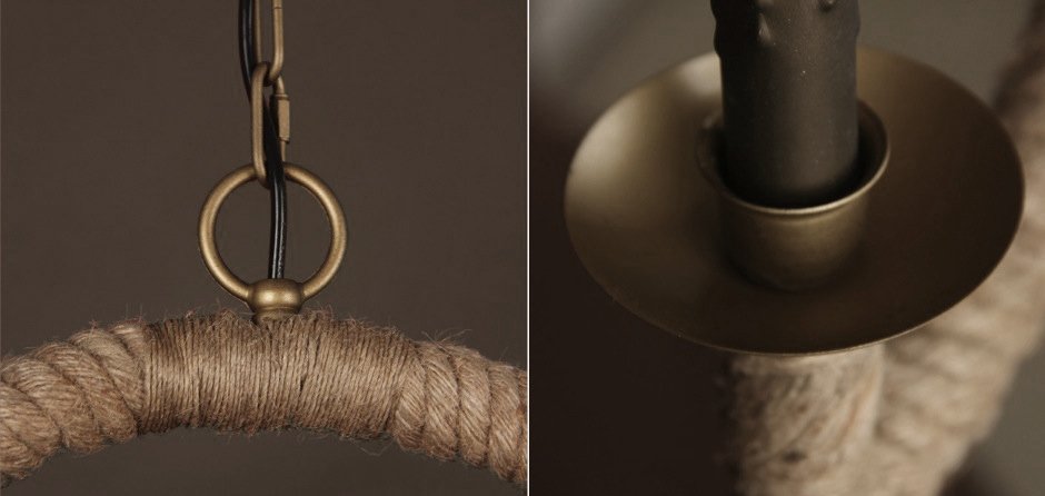Подвесной светильник Oval Loft Rope Light Подвесной светильник Oval Loft Rope Light - Loft-Concept в Саратове