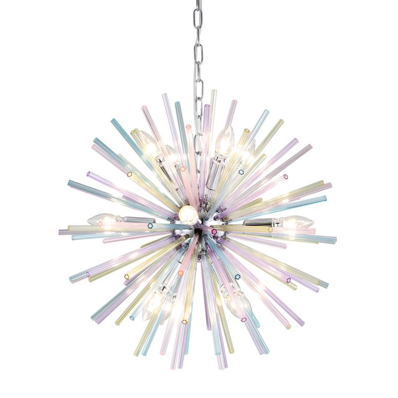 Люстра Colored Astra Chandelier 60 Хром в Саратове | Loft Concept 